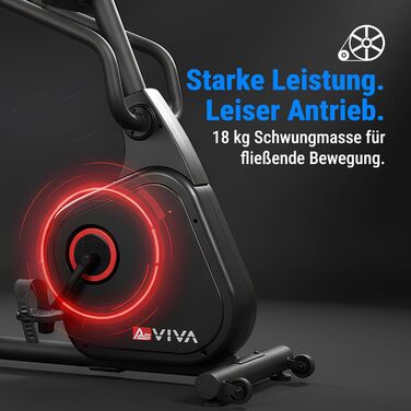 Велотренажер AsVIVA R7 Liegeergometer: Електричний, з сидінням та спинкою, 24 програми, 18 кг маховик, вимірювання пульсу