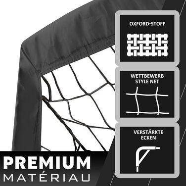 Дитячі воріта для футболу RUNBOW 1,8 x 1,2 м, портативні, з сумкою для перенесення (2 шт., чорний)