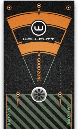 Килимок для гольфу WELLPUTT 4 м чорний, тренувальний