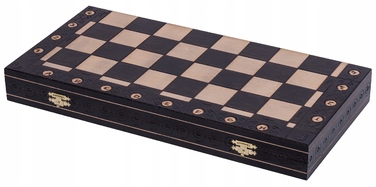 OUTLET — Дерев'яні шахи AMBASADOR Black Edition, 52 x 52 см