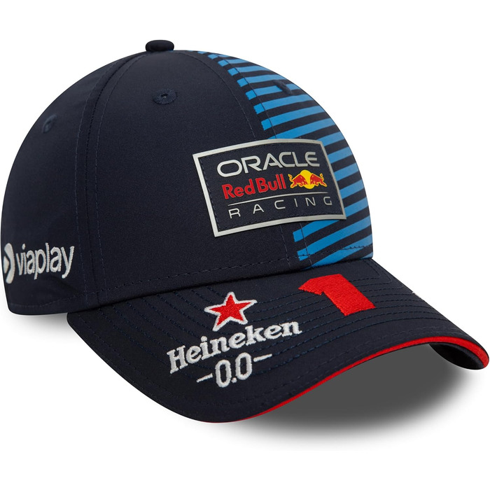 Кепка New Era Red Bull Racing Формула 1 – офіційний мерч, Формула 1, кепка 9FORTY, для дітей, Max Verstappen, блакитна, універсальний розмір