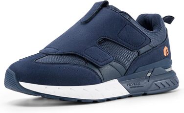 Кросівки для бігу та ходьби FitVille для чоловіків, широкі, спортивні, з кріпленням на липучці, зручні, ортопедичні, антиковзаючі, для широкої стопи, фітнес, джогінг, 43 EU, блакитні