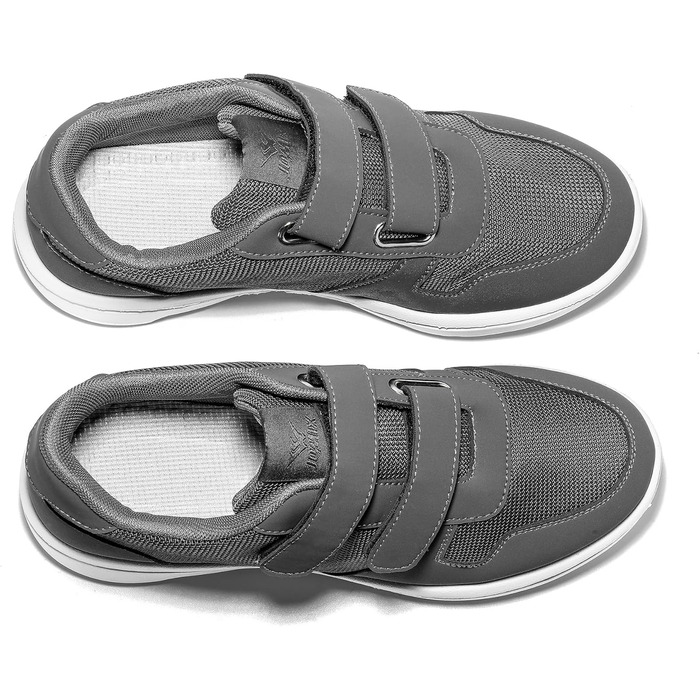 Чоловічі кросівки JOMIX з клямкою, легкі спортивні взуття, дихаючі, для бігу по вулицях, розмір 42 EU, сірий колір