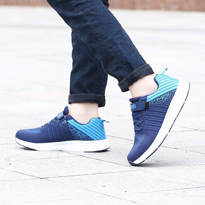 Дитячі кросівки для хлопчиків та дівчаток, спортивні, легкі, дихаючі, для бігу та фітнесу, унісекс, блакитні, 26EU