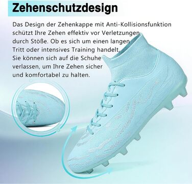 Чоловічі футбольні бутси Madame Stollenschuhe, розмір 46 EU, блакитні