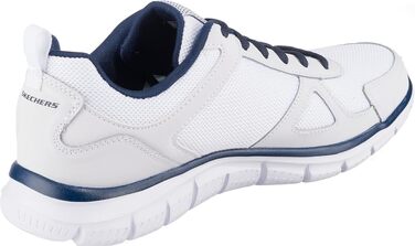 Чоловічі кросівки для бігу та спорту Skechers Sport Track SCLORIC, чорно-червоні, шкіра та сітка