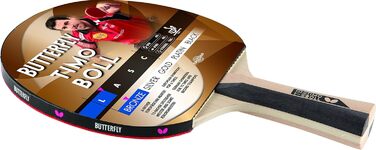 Настільний тенісний набір Butterfly Timo Boll Bronze: ракетка з ITTF сертифікованим гумовим покриттям Addoy, дерев'яна ручка (конкавна), комплект з чохлом, м'ячами та додатковою ракеткою для амбітних гравців