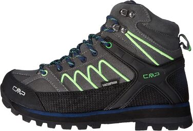 Чоловічі трекінгові черевики CMP Moon Mid Wp, сірий/зелений, 45 EU