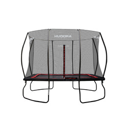 Батут HUDORA 4square 244x366/215x305 см - великий прямокутний для активного відпочинку, до 120 кг, сімейний, висока пружність, якісний