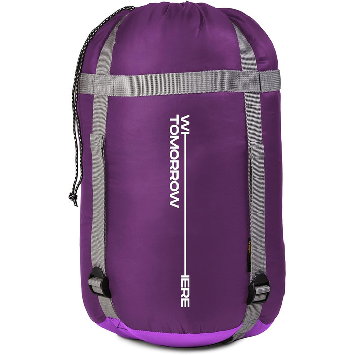 Спальний мішок Where Tomorrow Mumienschlafsack Violett 230x80 см - фіолетовий, для кемпінгу, теплий
