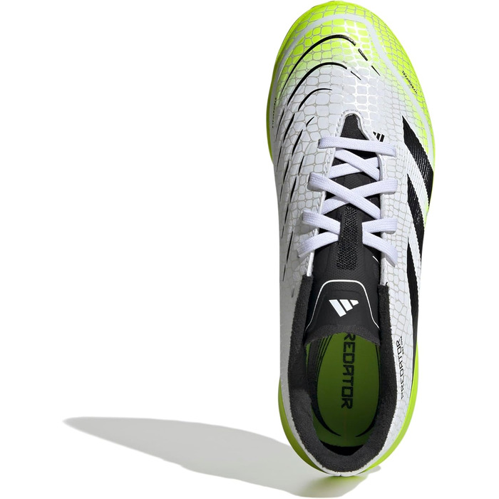 Дитячі футбольні бутси adidas Predator League Turf, Cloud White/Core Black/Lucid Lemon
