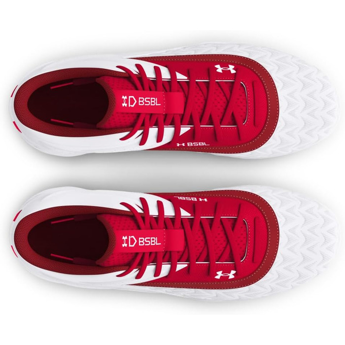 Кросівки бейсбольні Under Armour Leadoff Mid Rm Jr 3.0 для хлопчиків, чорно-білі, розмір 27 EU, 600