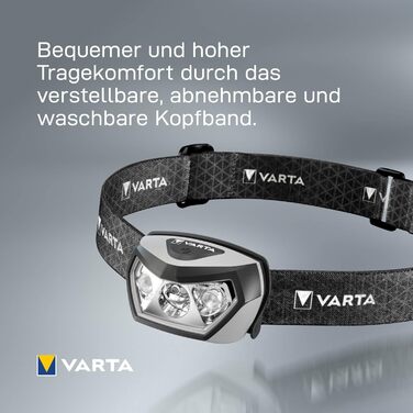 Ліхтар налобний VARTA H30R Wireless Pro LED, перезарядна, вологостійкий, для кемпінгу, бігу, туризму