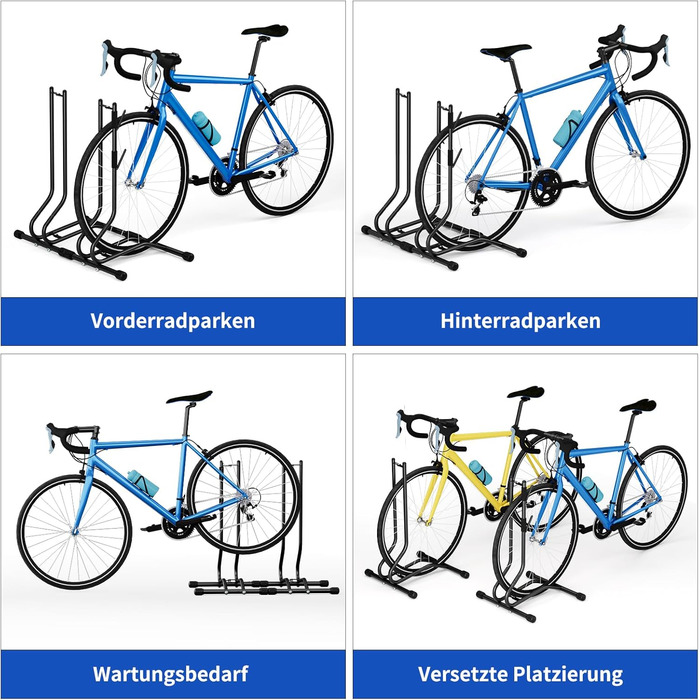 Підставка для велосипедів TLGREEN 2 шт. - стійка для паркування, ремонтна, для MTB, шосе, 20-27 дюймів, ширина шини до 70 мм