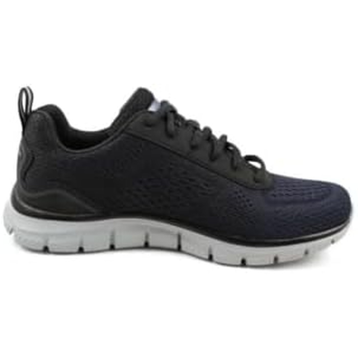 Чоловічі кросівки Skechers Track Ripkent (42.5 EU, Wide Fit), темно-сині з чорною обробкою, сітчасті
