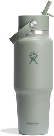 Термобутилка Hydro Flask 946 мл з нержавіючої сталі з вакуумною ізоляцією TempShield, кришкою з трубочкою, для подорожей, Agave