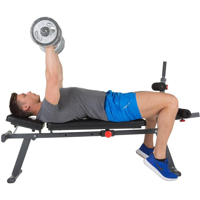 Різнофункціональна лава для преса та жиму Hammer Ab Bench Perform One, антрацит/чорний, 160 x 32 x 119 см