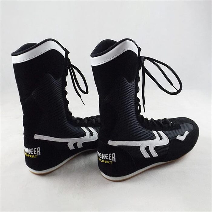 Жіночі боксерські кросівки High Top для кікбоксингу та боротьби, чорні, 38 EU