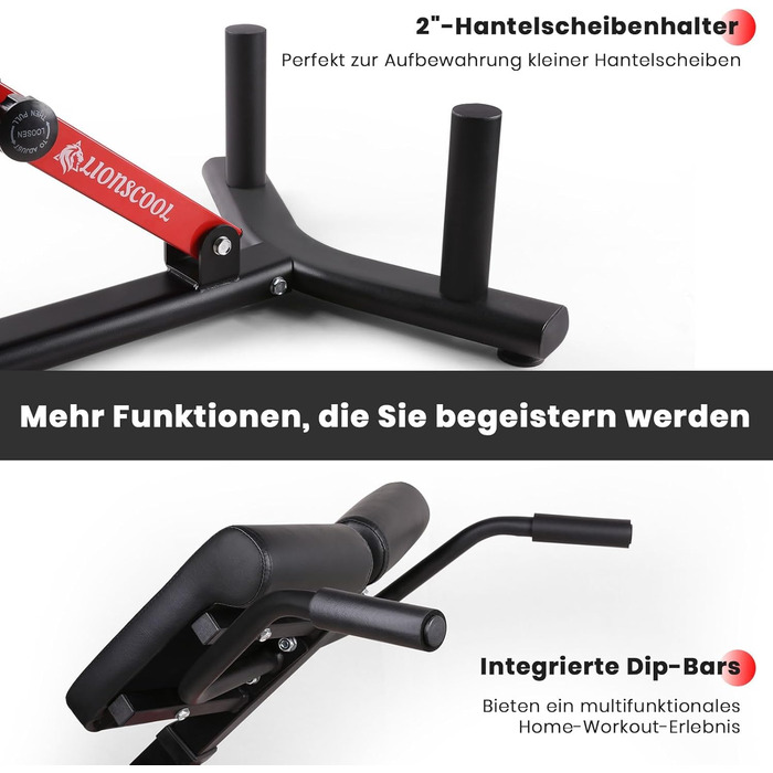 ЛІОНСКУЛ Банка для гіперекстензій з регульованою спинкою - тренажер для дому