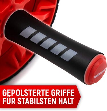 NEOLYMP Bauchtrainer для дому з підкладками для колін, килимком та роликом для пресу - тренажер для пресу, ролик для пресу, ролик-тренажер для пресу, Coremaster