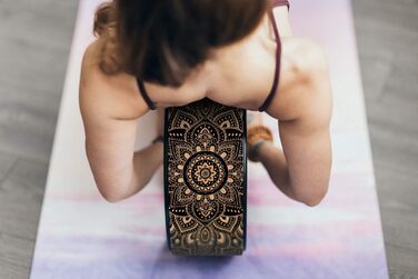 Колесо для йоги Yoga Design Lab | Dharma Rad, екологічне | для інтенсивної розтяжки, покращує поставу (Чорний колір корку)