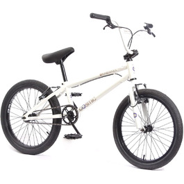 Дитячий BMX велосипед KHE Cosmic 20 дюймів, білий, з Affix ротором, вага 11,1 кг