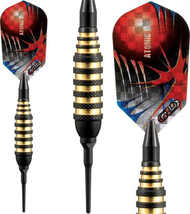 Дротики для дартсу VIPER Atomic Bee з м'яким наконечником, 16 г, чорні, США