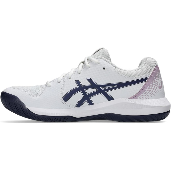 Жіночі тенісні кросівки ASICS Dedicate 8 Біло-срібні (41.5 EU)