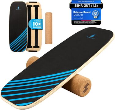 Баланс борд дерев'яний з пробковою роліком | Баланс борд для дорослих та дітей | Тренажер рівноваги | Пілатес борд | Аксесуар для фізіотерапії | Обладнання для балансу