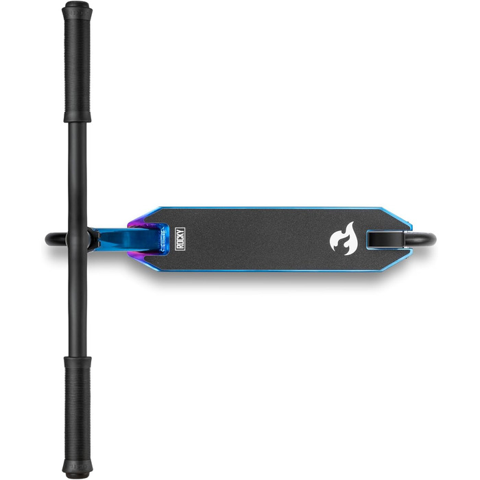 Самокат трюковий Chilli Pro Scooter Rocky Vol. 3 Blue Neochrome - для початківців та профі, колеса 110мм ABEC 9, висота 82см