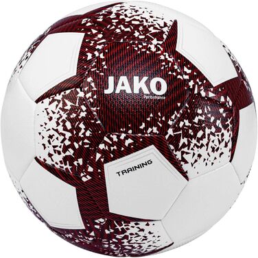 Футбольний м'яч Jako Unisex Performance, біло-чорно-червоний, розмір 5