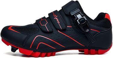 Велосипедні черевики для чоловіків та жінок, MTB, Radsport, Mountainbike, кросівки, дихаючі, outdoor, SPD сумісні, 44 EU, червоні