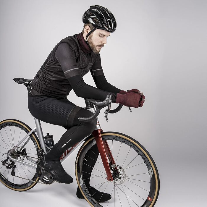 Велосипедні рукавички GripGrab Primavera 2 Merino з термоматеріалом та сенсорним екраном, XL/XXL, темно-червоні