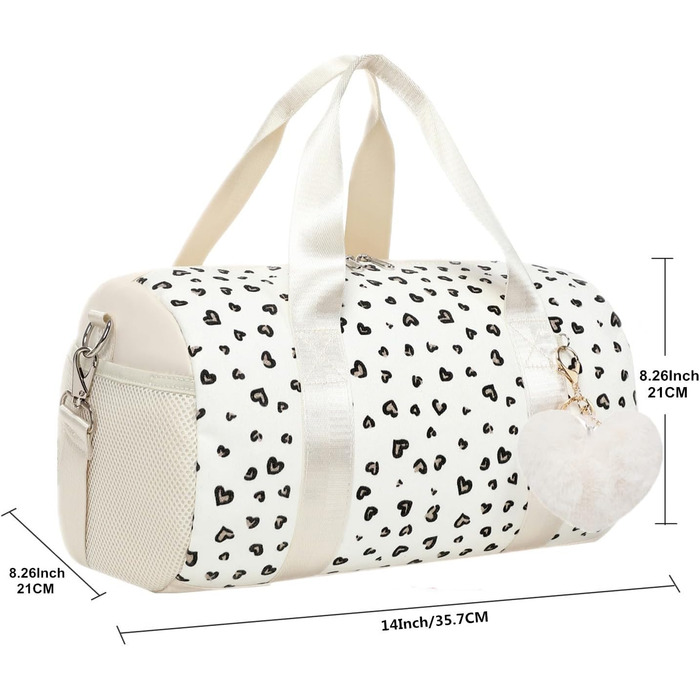 Сумка балерина для дівчаток, танцювальна сумка, спортивна сумка для дітей, сумочка для дівчаток (бежева)