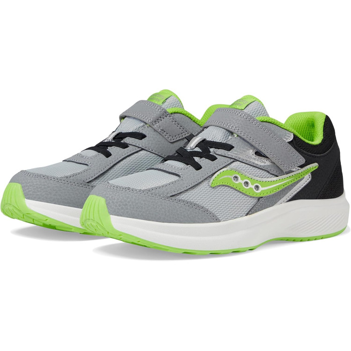 Дитячі кросівки Saucony Cohesion KDZ A/C (Маленькі та Великі розміри) 27 EU, Чорний, Сірий, Зелений