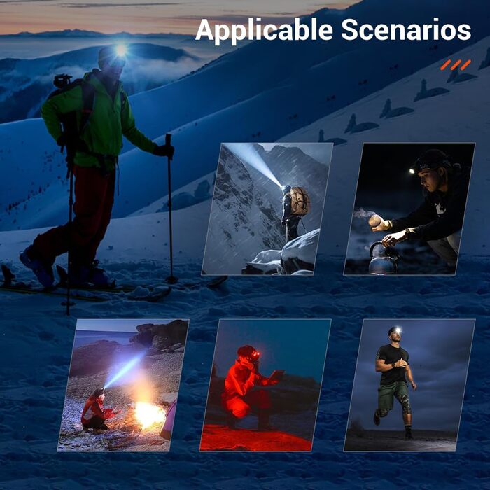 Кепка-ліхтар BORUIT BR01 LED, червоний промінь, акумулятор AAA, 4 режими світла, IP66, водонепроникна, для дорослих та дітей, кемпінг, біг, походи, риболовля, чорний