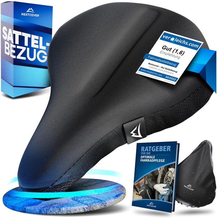 Накидка на сидіння велосипеда Nextcover CoverOne Universal Gel з дощем [Memory Foam] - зручний велосипедний чохол з багатошаровою підкладкою (широкий)