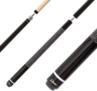 Професійний біліардний кий J. Parker Break & Jump Queue для силових ударів та кидків, 3-секційний з'єднання Quick Joint, наконечник та втулка 13,5 мм з бакеліту, надміцний верхній шар