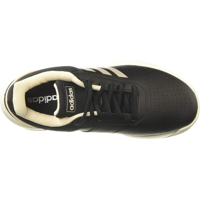 Жіночі фітнес-кеди Adidas Courtsmash, 38 EU, чорний, платина, лайм