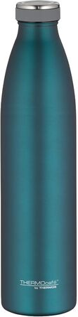 Термос для напоїв 1 л та харчовий термоконтейнер 0,5 л THERMOCAFÉ by THERMOS, нержавіюча сталь, бірюзовий, зберігає тепло до 12 годин/9 годин і холод до 24 годин/14 годин