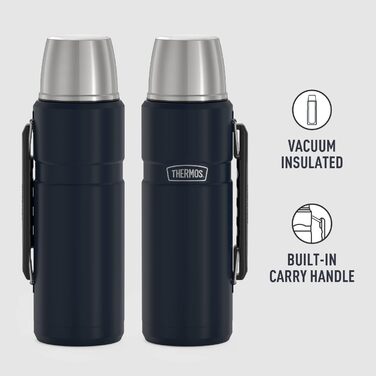 Термос Thermos SK2010 Stainless King 1,2 л, вакуумний, нержавіюча сталь, синій
