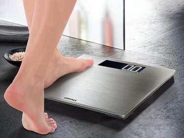 Ваги підлогові Soehnle Style Sense Safe 300, цифрові, нержавіюча сталь, до 300 кг, з великим LCD-дисплеєм