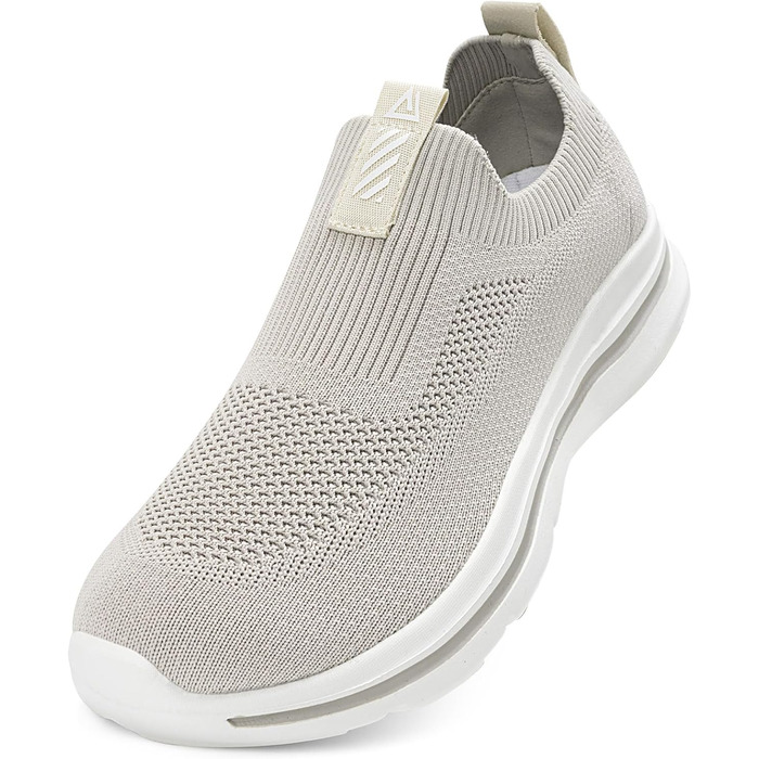 Чоловічі Slip-on кросівки Mesh, дихаючі, для бігу та занять спортом, Outdoor, Fitness, легкі, світло-зелені (бежеві, 40 EU)