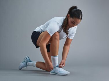 Кемпа ВІНГ Лайт 2.0 – кросівки для гандболу, білі/аква, 42.5 EU