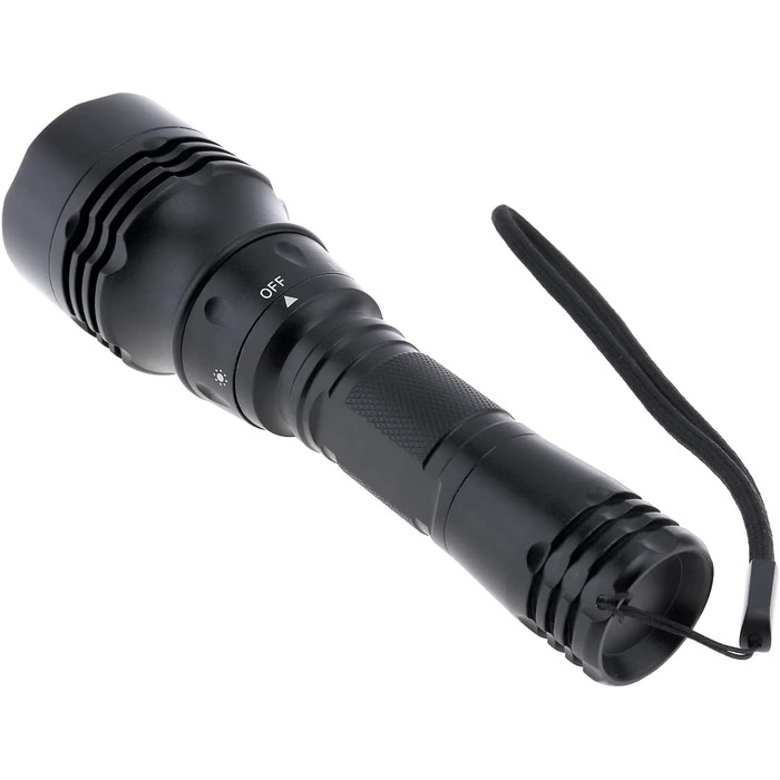 LED-ліхтар для дайвінгу SecurityIng: 5 режимів, 2000 люмен, водонепроникний до 30м, для дайвінгу, риболовлі та відпочинку на воді