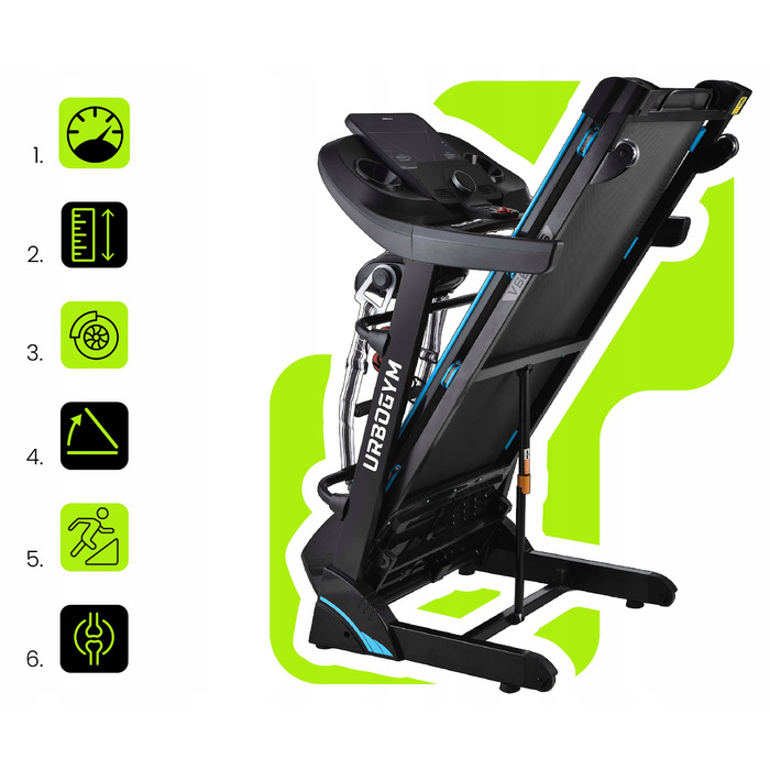 Електрична бігова доріжка Urbogym V680MS (до 120 кг)