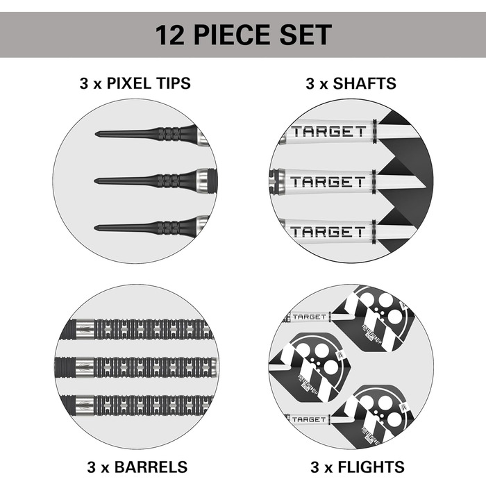 Дротики Target Chris Dobey Hollywood Action 90% Softdarts, м'який накінечник