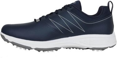 Чоловічі гольф-туфлі Skechers Torque водонепроникні (42.5 EU, темно-синій синтетичний матеріал, сірий кант)