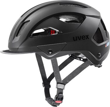Велосипедний шолом Uvex Stride Style, універсальний, чорний матовий, 59-61 см, індивідуальне регулювання розміру, надійний та безпечний