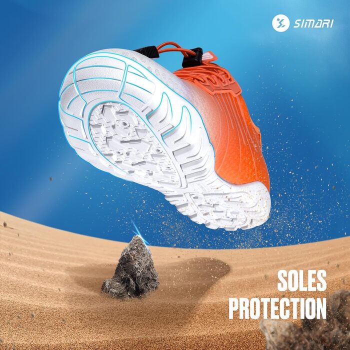 Водні черевики SIMARI WP001 для жінок та чоловіків, швидковисихаючі, для плавання, дайвінгу, серфінгу, йоги та відпочинку на природі, WP001, 216 Lila (42 EU, 233 Orange)